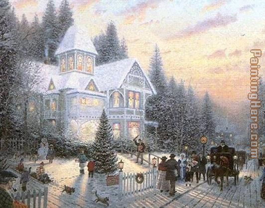 Thomas Kinkade Victorian Christmas